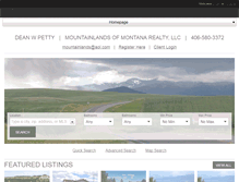 Tablet Screenshot of mountainlandsofmontana.com